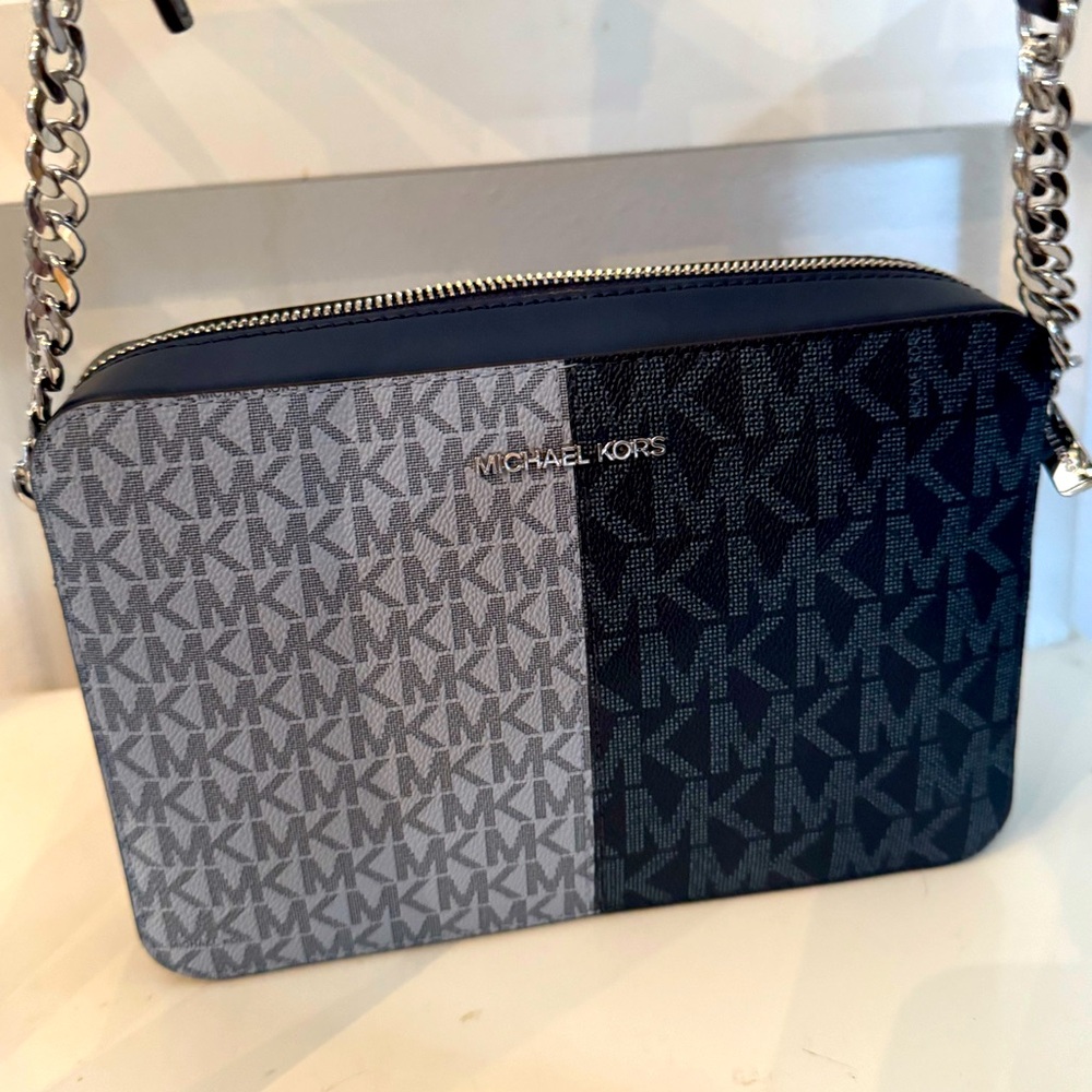 Michael Kors navy blue handbag